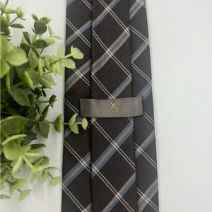 CANALI 1934 Brown Silk Wool Men’s Tie Business Office Italy EUC